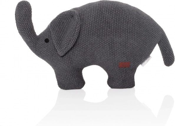 Gehäkeltes Spielzeug Elefant, Dunkelgrau