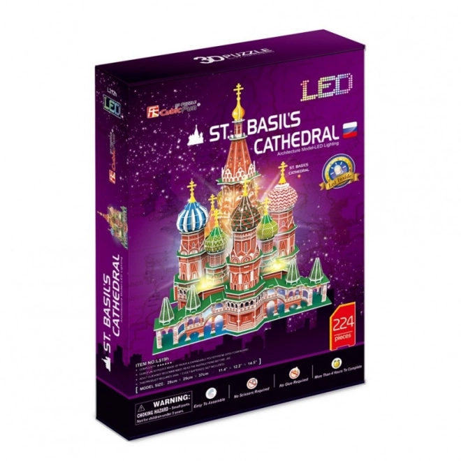 3D-Puzzle LED Basilius-Kathedrale