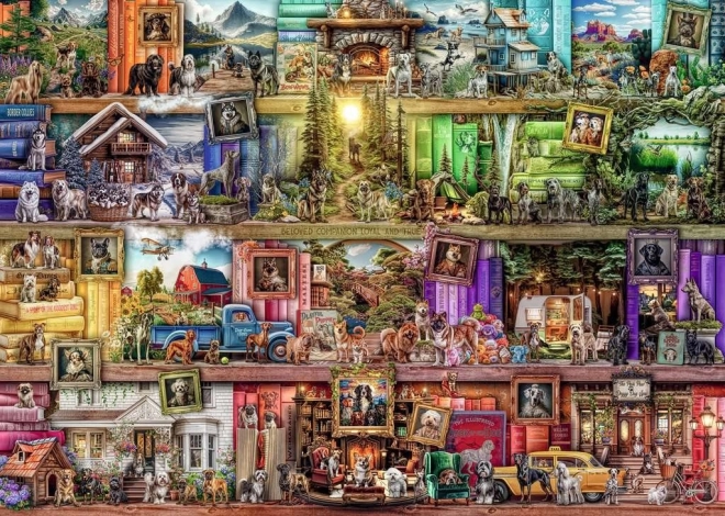 Ravensburger Puzzle Hundebibliothek 1000 Teile