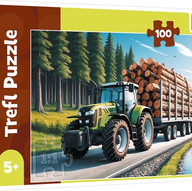 Puzzle Waldtraktor 100 Teile