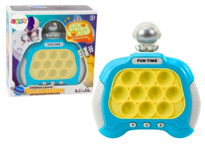 Pop-it-Spiel mit Astronauten Lichter und Geräusche Blau