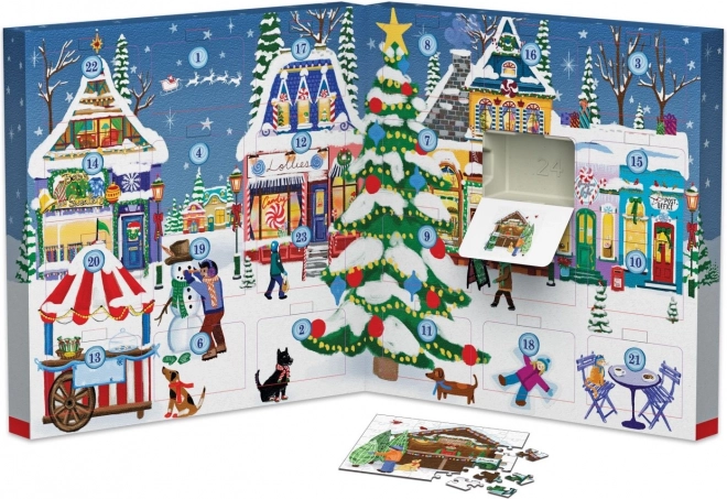 Eurographics Puzzle Adventskalender: Weihnachtlicher Markt