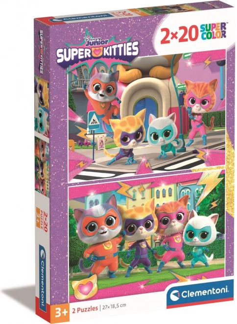 Clementoni Super Cat Puzzle 2x20 Teile