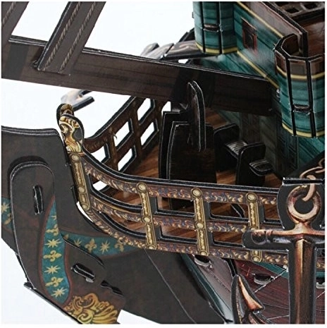 Realistische Details einer historischen Galeone