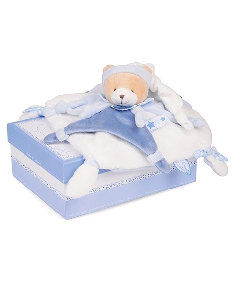 Doudou Geschenkset - Kuscheltier Teddy mit Mütze