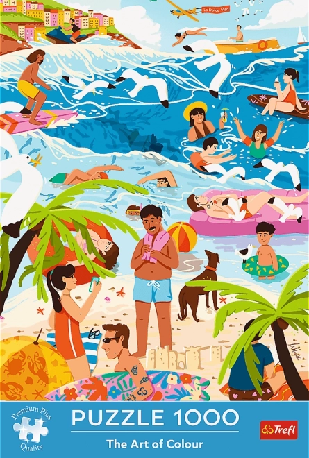 Puzzle Das Kunstwerk der Farbe: Sommerliche Ferien