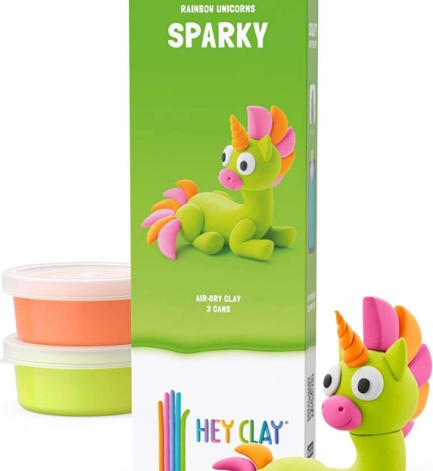 Kreativ Set EINHORN SPARKY 3PAK Hey Clay