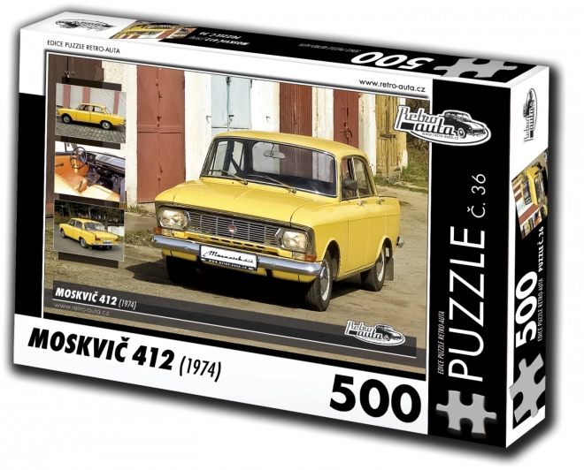Retro-Puzzle Moskwitsch 412 aus dem Jahr 1974