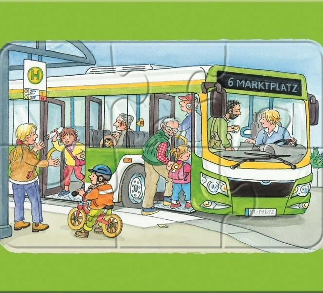 Mein erstes Puzzle Verkehrsmittel 3x6 Teile
