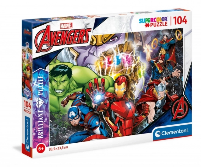Clementoni Puzzle Brilliant 104 Teile - MARVEL