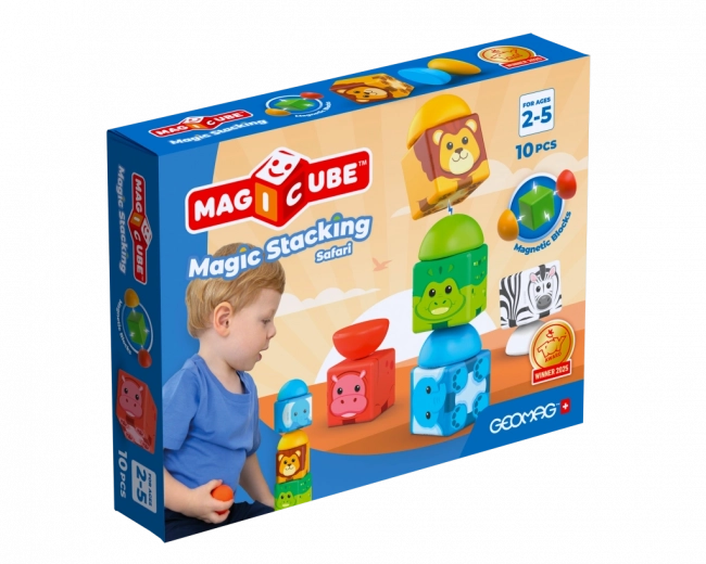 Geomag Magicube Safari – magnetisches Konstruktionsspiel für Kinder ab 2 Jahren
