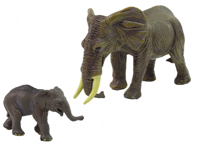 Set von 2 Elefantenfiguren - Elefant und Kalb