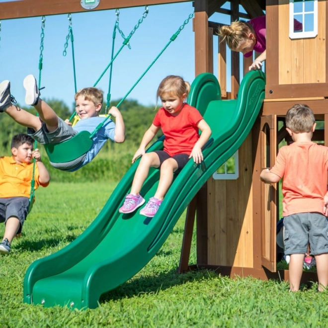 Holzspielplatz Lakewood mit Schaukel und Rutsche von Backyard Discovery