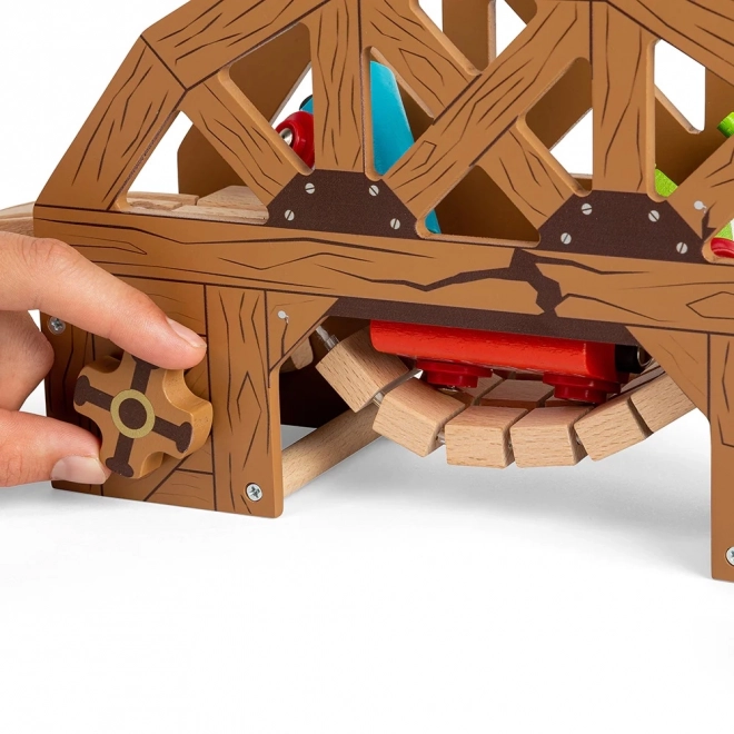 Dampfender Holzbrücke Bigjigs Rail