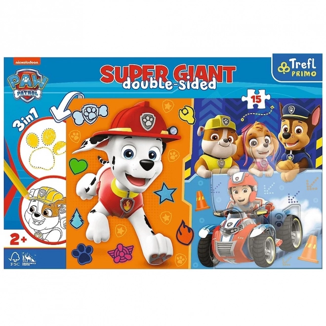 Paw Patrol Superriese Doppelseitiges Puzzle