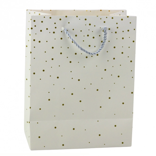 Geschenktüte mit goldenen Punkten