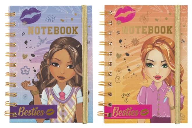 Stylisches Besties-Design mit goldener Bindung
