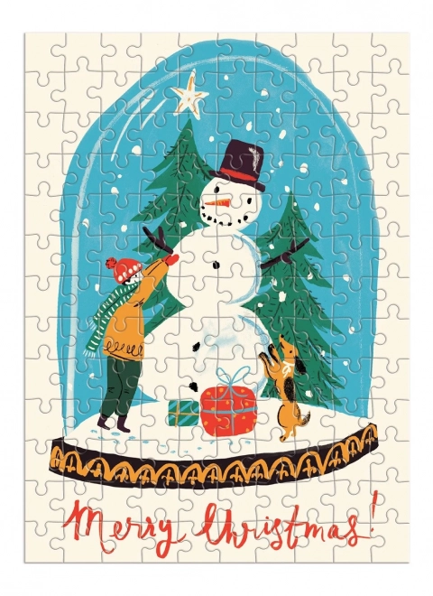 Galison Puzzle Schneekugel
