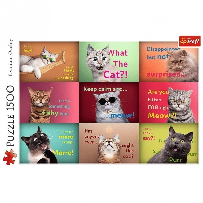 Puzzle Lustige Katzen 1500 Teile