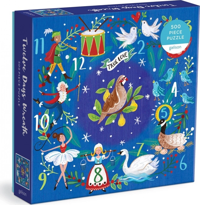 Galison Puzzle Zwölf Weihnachtstage