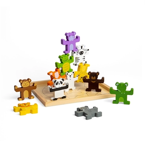 Motorik Balance Spiel Wilde Tiere von Bigjigs Toys