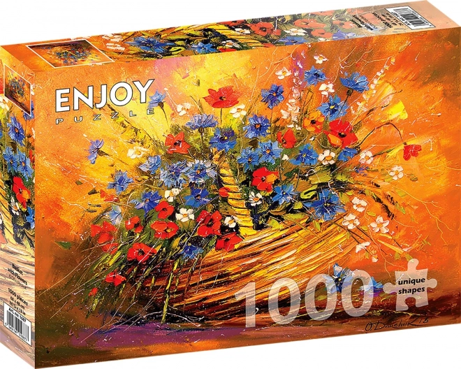 Genieße Puzzle Blumenstrauß 1000 Teile