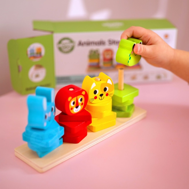 Montessori Tier Pyramide Spielset für Kinder