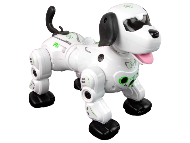 Interaktiver Weißer Roboterhund mit Fernbedienung