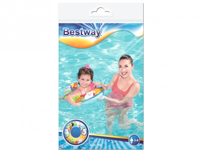 Bestway Aufblasbarer Schwimmring DELFIN – Pinguin