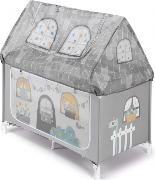 Kinderbett Haus Daily Dolci Sogni grau