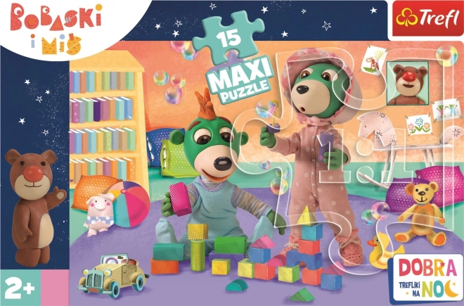 Maxi Puzzle 15 Teile Trefliki: Fröhliche Welt der Babys