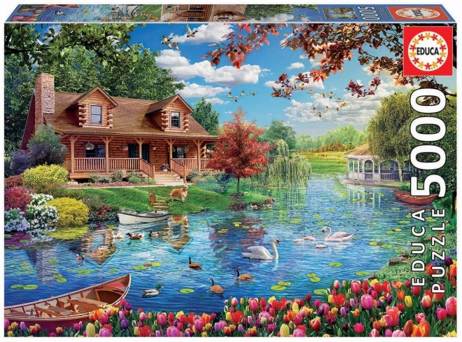 Puzzle Haus am See 5000 Teile