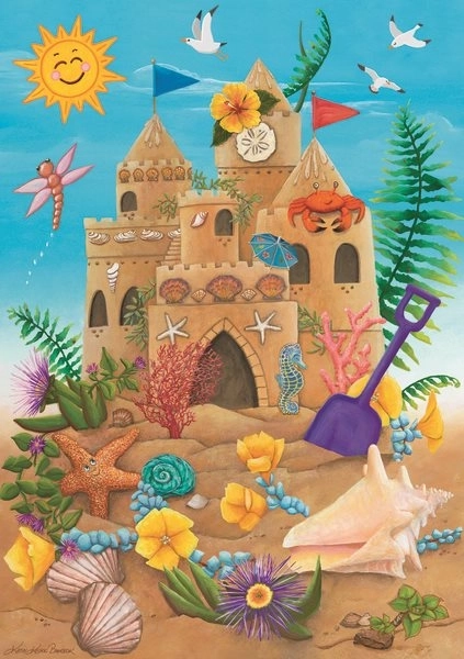 Ravensburger Puzzle Sandburg unter Sonnenschein mit 35 Teilen