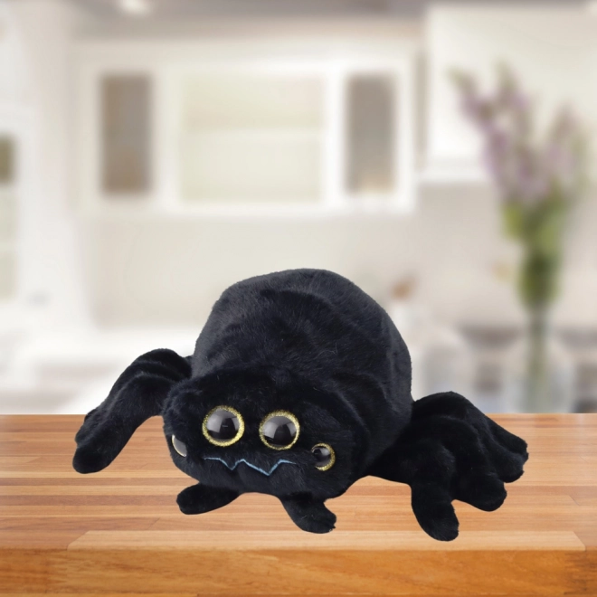 Schwarze Plüschspinnennetzspinne 30 cm