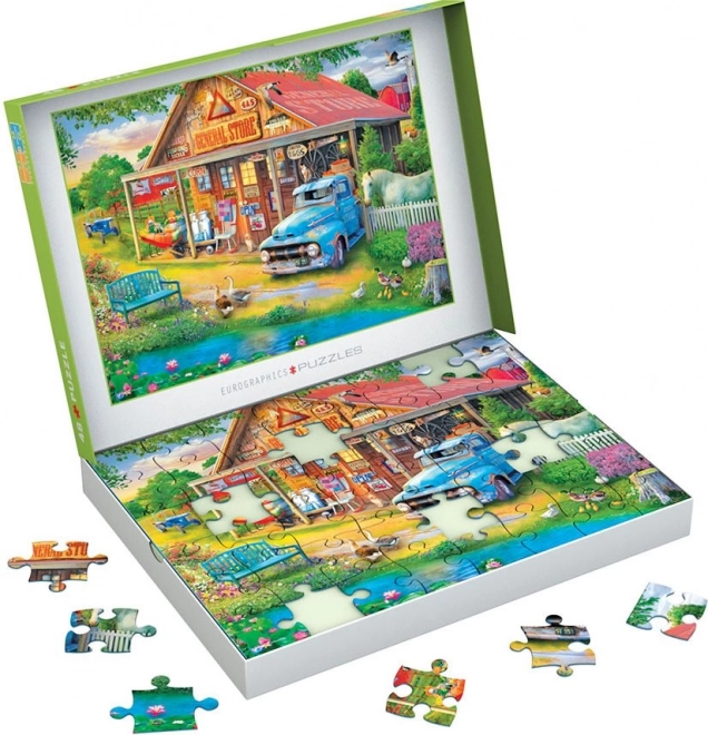 EUROGRAPHICS Puzzle Connecting Pieces: Dorfladen 48 Teile