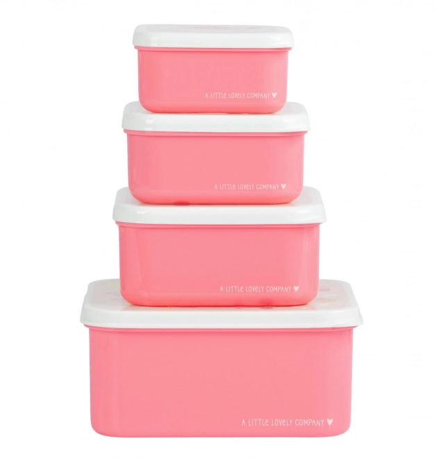 A Little Lovely Company Set aus vier Brotzeitboxen – Eiscreme