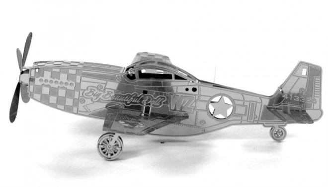 Metal Earth 3D-Puzzle Flugzeug Mustang P-51