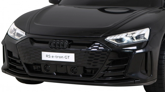 Audi RS E-Tron GT elektrisches Kinderauto mit Fernbedienung und 4x4 Antrieb – Schwarz