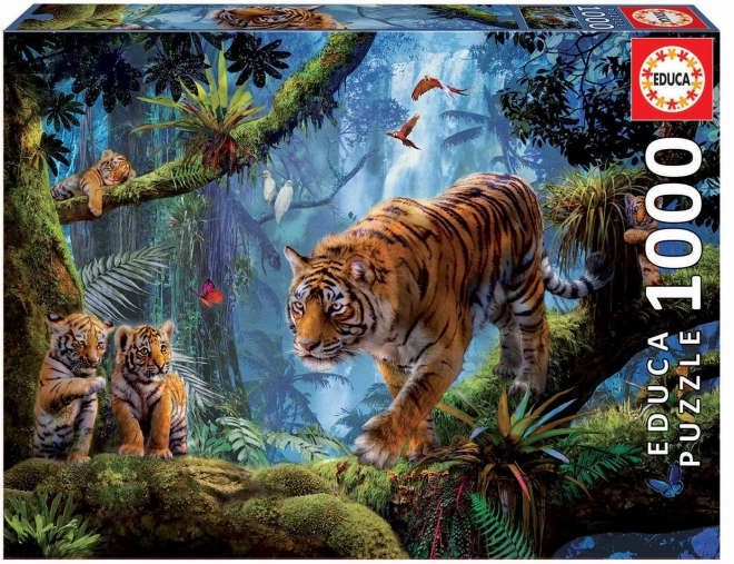 Puzzle 1000 Teile - Tiger auf Baum