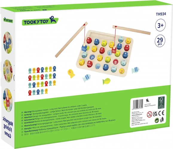 Holzangelspiel Buchstaben Lernen Tooky Toy