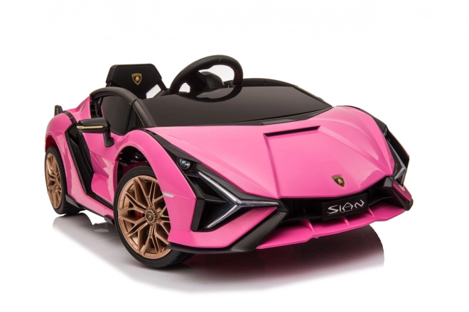 Lamborghini SIAN Kinderauto mit Batterie und Fernbedienung – Rosa