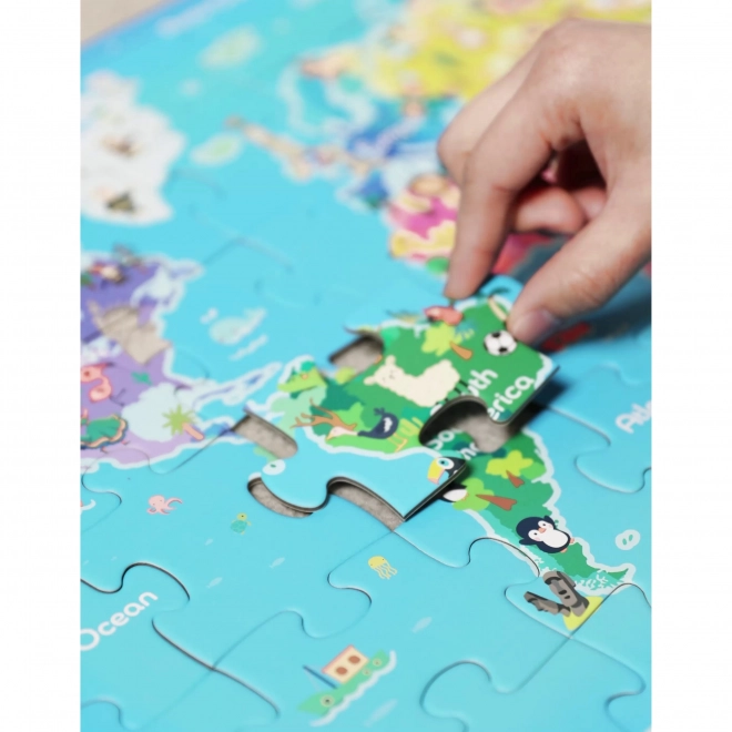 Kinderpuzzle Weltkarte von Classic World