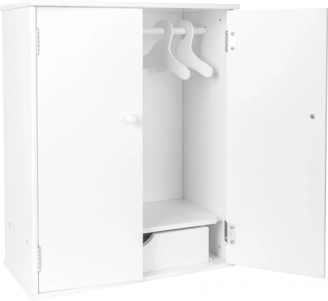 Kleiner Puppenkleiderschrank weiß