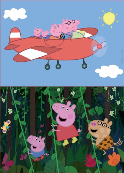 Peppa Wutz Holzpuzzle Set