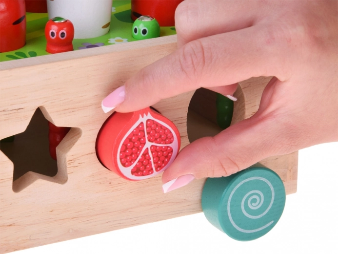 Sortieren bunter Obstformen