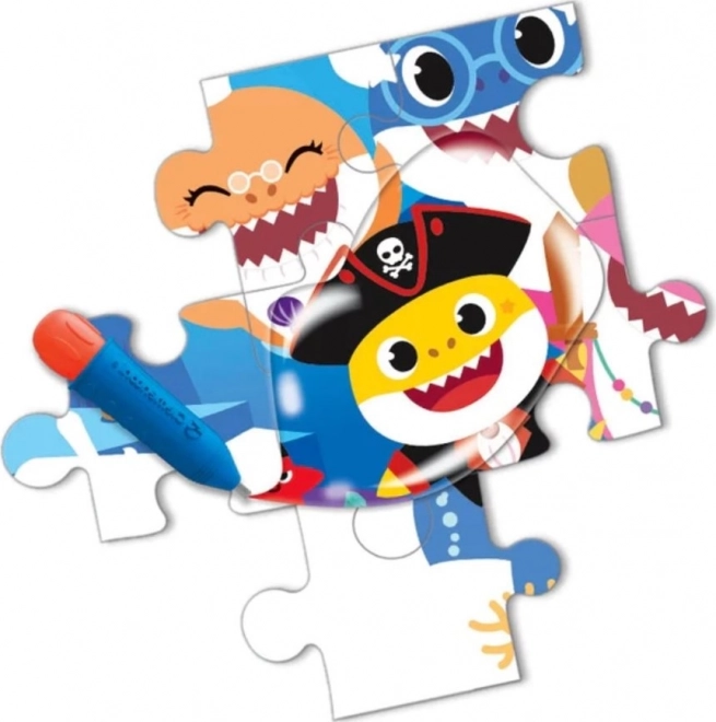 Wassermal-Puzzle Wasser Magic: Baby Shark von Clementoni