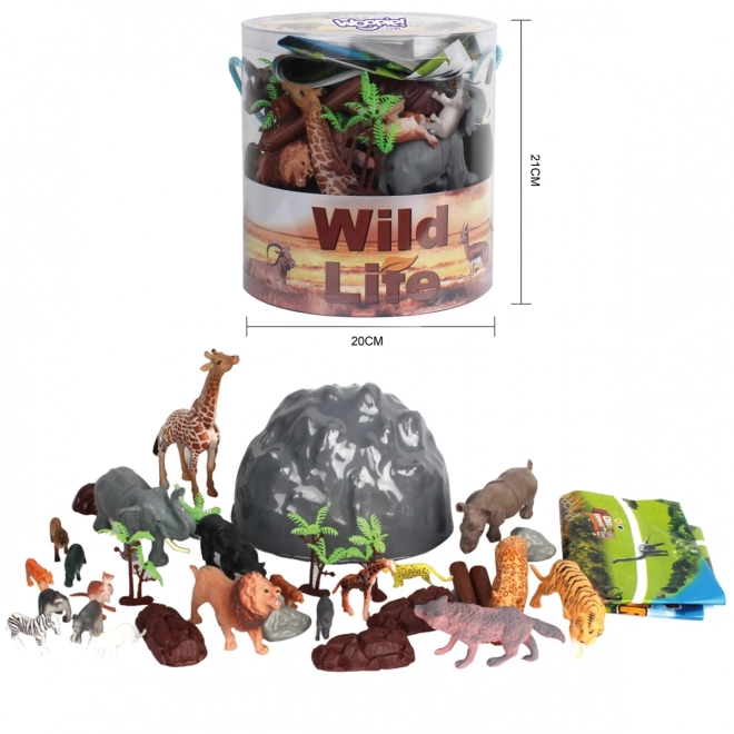 Safari Tierfiguren Set 34-teilig von Woopie