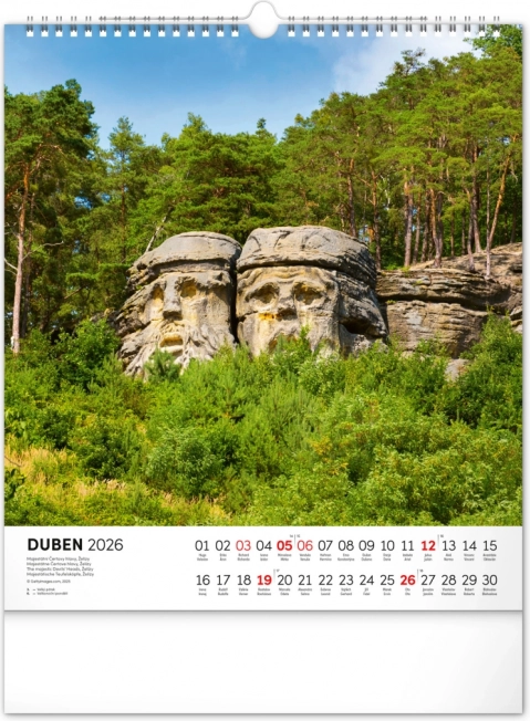Wandkalender Tschechische Republik 2026
