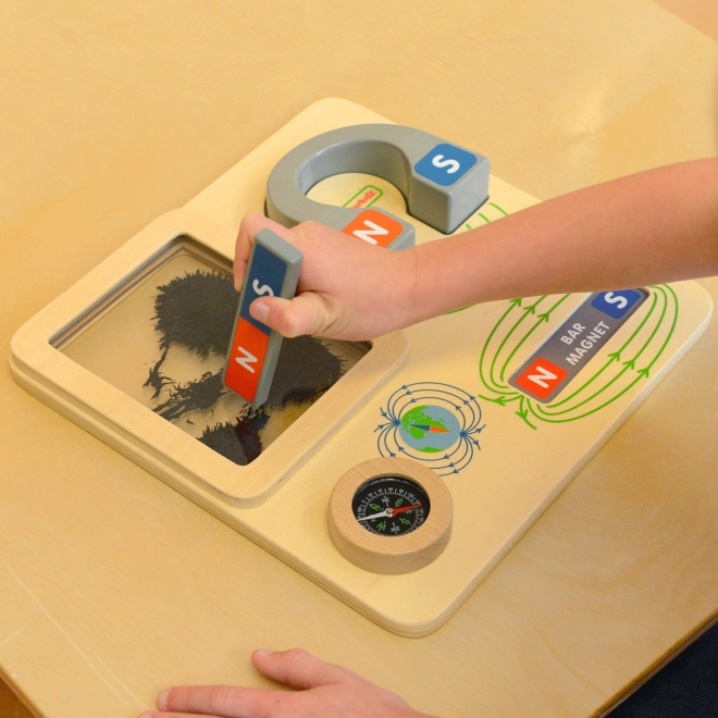 Masterkidz Magnetische Lern-Tafel mit Kompass Montessori