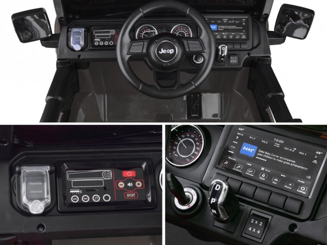 Kinderakku-Auto Jeep Wrangler Rubicon 4x4 – Schwarz